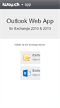 Mobile Screenshot of owa.iway.ch