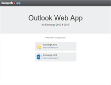 Tablet Screenshot of owa.iway.ch